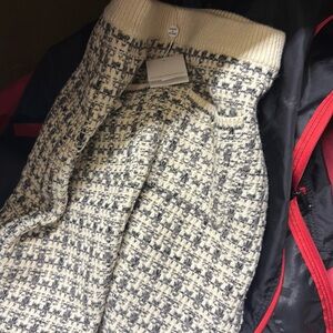 Tweed pattern midi skirt with tags